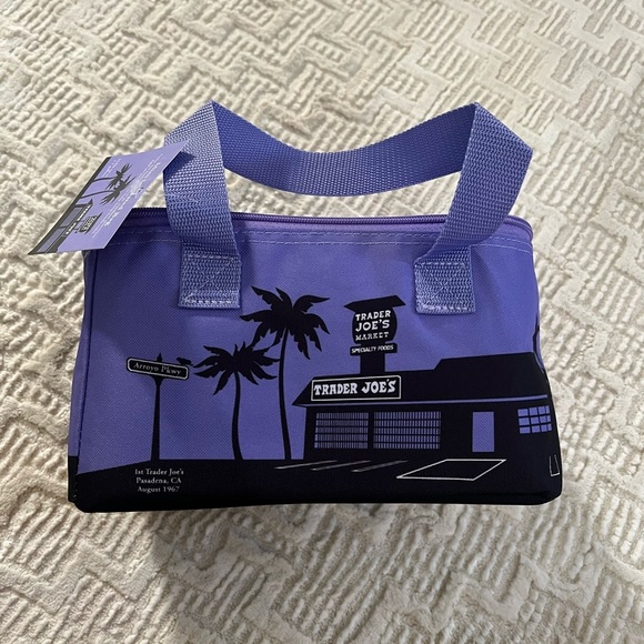 Trader Joe's Mini Insulated Purple Bag - Picture 1 of 5